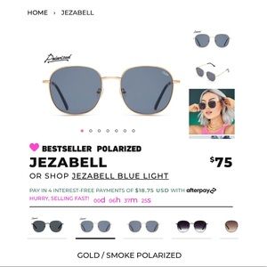 NWT Quay Australia Jezabelle Polarized Sunglasses